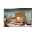 Pactiv Evergreen EarthChoice Tamper Evident OneBox Paper Box, 9.04 x 4.85 x 2.75, Kraft, 162/Carton