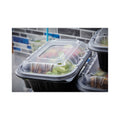 Pactiv Evergreen EarthChoice Entree2Go Takeout Container, 64 oz, 11.75 x 8.75 x 2.13, Black, Plastic, 200/Carton