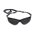 KleenGuard V30 Nemesis Safety Glasses, Black Frame, Smoke Anti-Fog Lens