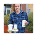 World Centric Fiber Cup Carriers, 8 oz to 22 oz Cups, Four Cups, Natural, 600/Carton