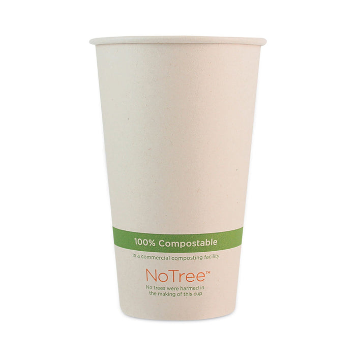 World Centric NoTree Paper Hot Cups, 16 oz, Natural, 1,000/Carton