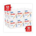 WypAll L40 Towels, 1/4 Fold, 12.5 x 12, White, 56/Box, 18 Packs/Carton