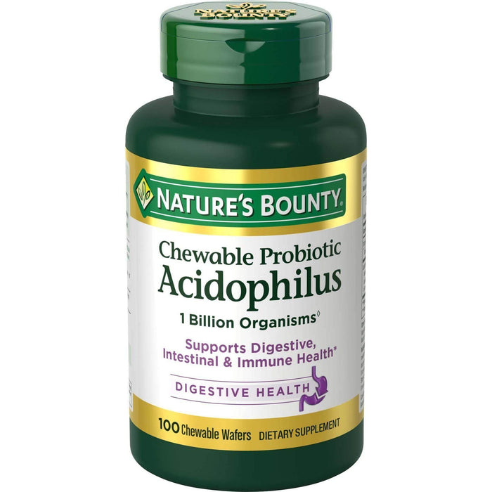 Nature's Bounty Probiotic Acidophilus With Bifidus Chewable Wafers by Pasteur Pharmacy