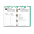 Blue Sky Day Designer Academic Year Weekly/Monthly Frosted Planner, Palms Artwork, 8 x 5, 12-Month (July-June): 2022-2023