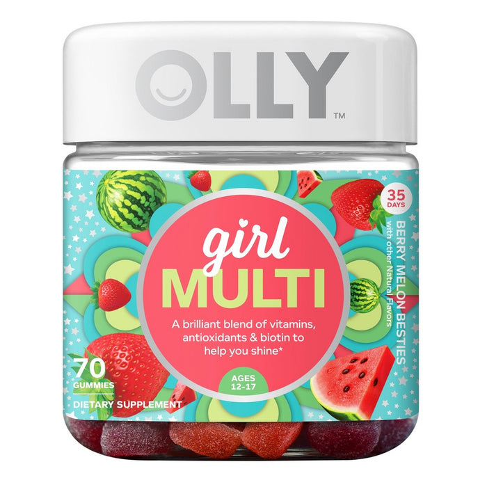 Olly Teen Girl Multivitamin Gummies - Berry Melon - 70ct by Pasteur Pharmacy