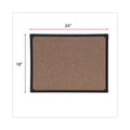 Universal Tech Cork Board, 24 x 18, Cork, Black Frame