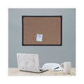 Universal Tech Cork Board, 24 x 18, Cork, Black Frame