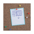 Universal Tech Cork Board, 36 x 24, Cork, Black Plastic Frame