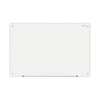 Universal Frameless Glass Marker Board, 36" x 24", White