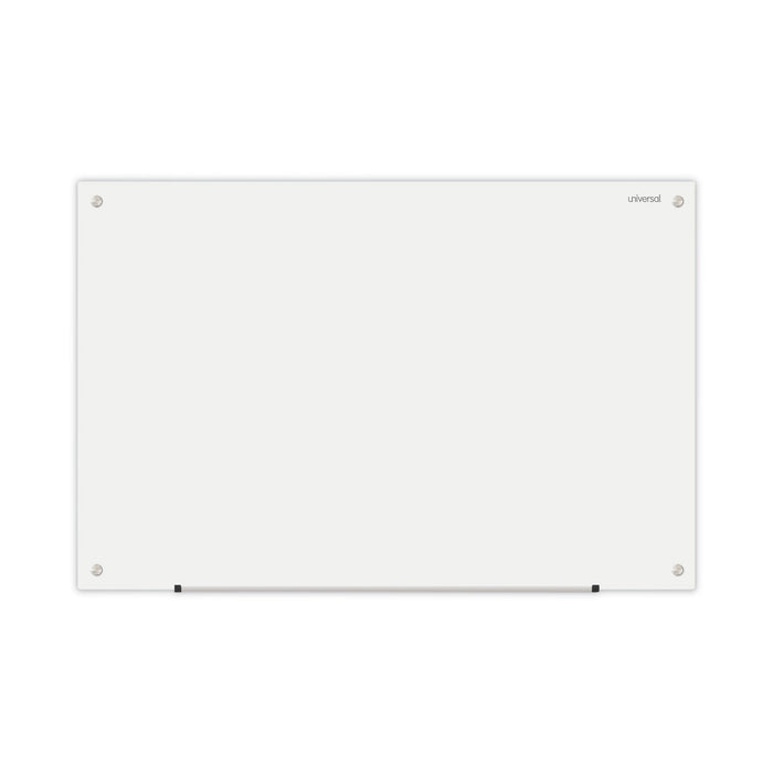 Universal Frameless Glass Marker Board, 36" x 24", White