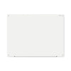 Universal Frameless Glass Marker Board, 48" x 36", White