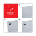 Universal Frameless Glass Marker Board, 72" x 48", White