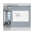 Universal Frameless Glass Marker Board, 72" x 48", White