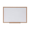 Universal Dry Erase Board, Melamine, 36 x 24, Oak Frame