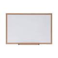 Universal Dry Erase Board, Melamine, 36 x 24, Oak Frame