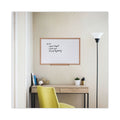 Universal Dry Erase Board, Melamine, 36 x 24, Oak Frame