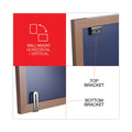 Universal Dry-Erase Board, Melamine, 96 x 48, White, Oak-Finished Frame
