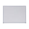 Universal Dry-Erase Board, Melamine, 24 x 18, Satin-Finished Aluminum Frame
