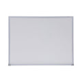 Universal Dry-Erase Board, Melamine, 24 x 18, Satin-Finished Aluminum Frame