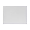 Universal Dry Erase Board, Melamine, 48 x 36, Satin-Finished Aluminum Frame