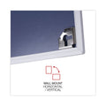 Universal Dry Erase Board, Melamine, 48 x 36, Satin-Finished Aluminum Frame