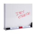 Universal Dry Erase Board, Melamine, 48 x 36, Satin-Finished Aluminum Frame