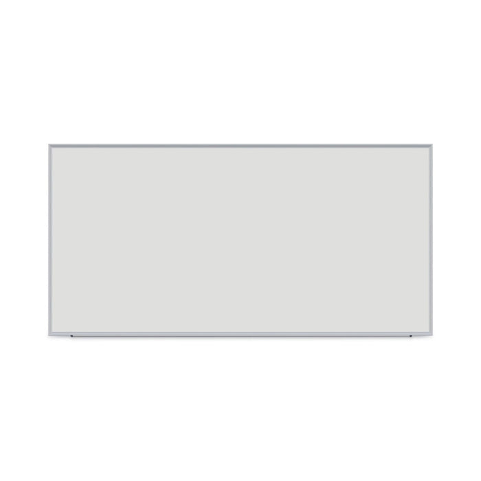 Universal Dry Erase Board, Melamine, 96 x 48, Satin-Finished Aluminum Frame