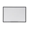 Universal Dry Erase Board, Melamine, 36 x 24, Black Frame