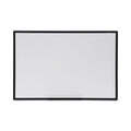 Universal Dry Erase Board, Melamine, 36 x 24, Black Frame