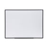Universal Dry Erase Board, Melamine, 48 x 36, Black Frame