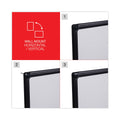 Universal Dry Erase Board, Melamine, 48 x 36, Black Frame