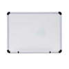 Universal Dry Erase Board, Melamine, 24 x 18, White, Black/Gray, Aluminum/Plastic Frame