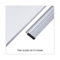 Universal Magnetic Steel Dry Erase Board, 36 x 24, White, Aluminum Frame