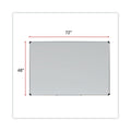 Universal Porcelain Magnetic Dry Erase Board, 72 x 48, White