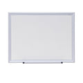 Universal Dry Erase Board, Melamine, 24 x 18, Aluminum Frame