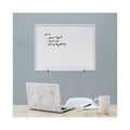 Universal Dry Erase Board, Melamine, 24 x 18, Aluminum Frame