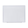 Universal Dry Erase Board, Melamine, 48 x 36, Aluminum Frame