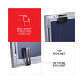Universal Dry Erase Board, Melamine, 48 x 36, Aluminum Frame