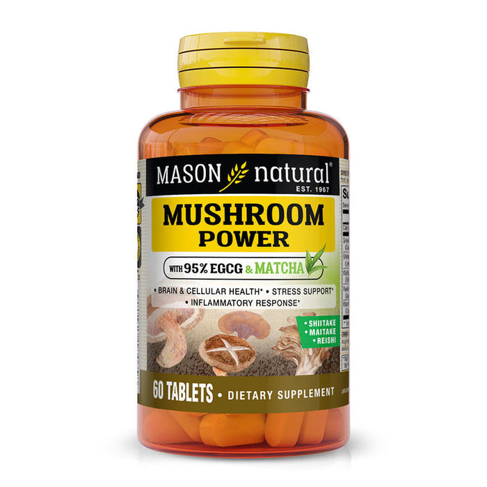 Mason Natural Mushroom Power 60 Tablets by Pasteur Pharmacy