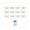 Boardwalk JRT Bath Tissue, Jumbo, Septic Safe, 2-Ply, White, 3.5" x 2,000 ft, 6 Rolls/Carton