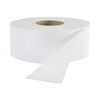 Boardwalk JRT Jr. Bath Tissue, Jumbo, Septic Safe, 1-Ply, White, 3.3" x 2,000 ft, 12/Carton
