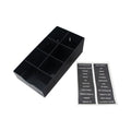 Vertiflex Condiment Caddy, 7 Compartments, 8.75 x 16 x 5.25, Black