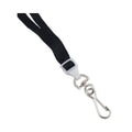 Advantus Recycled Breakaway Lanyard, Plastic J-Hook Fastener, 36" Long, Black, 10/Box