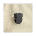 Advantus Wall Clips for Fabric Panels, 40 Sheet Capacity, Black, 50/Box