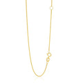 14k Yellow Gold Adjustable Cable Chain 1.1mm by Bids.com
