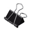 Universal Binder Clips, Mini, Black/Silver, 12/Box