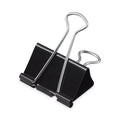 Universal Binder Clip Zip-Seal Bag Value Pack, Mini, Black/Silver, 144/Pack