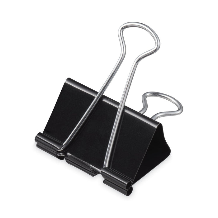 Universal Binder Clip Zip-Seal Bag Value Pack, Mini, Black/Silver, 144/Pack