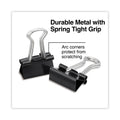 Universal Binder Clip Zip-Seal Bag Value Pack, Mini, Black/Silver, 144/Pack