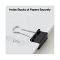 Universal Binder Clips with Storage Tub, Small, Black/Silver, 40/Pack